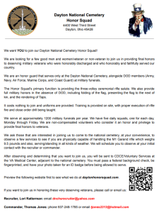 Dayton, National, Cemetery, Honor, Squad, Recruitment, Volunteer, Sign-up, Interest, Contact, Military, Ohio, Funeral